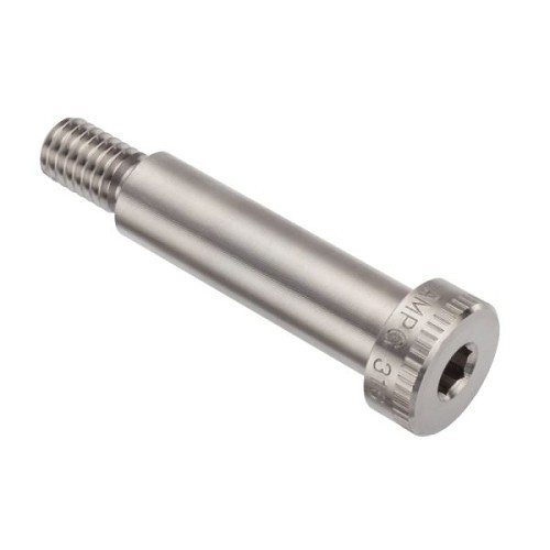 AMPG STR60212C28 Shoulder Screw, Measurement System: Imperial, Knurled, 316 Stainless Steel, 3/8-16, 5/8 in Thread Length